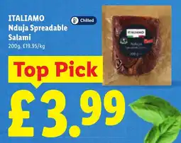 Lidl Italiamo nduja spreadable salami offer