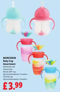 Lidl Munchkin baby cup assortment offer