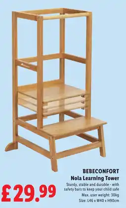 Lidl Bebecomfort Nola Learning Tower offer