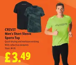Lidl Crivit men's short sleeve sports top offer