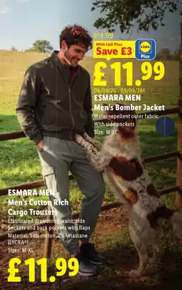 Lidl Esmara Men Men's Bomber Jacket offer