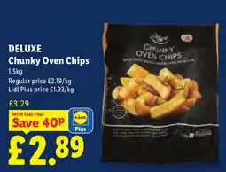 Lidl Deluxe chunky oven chips offer