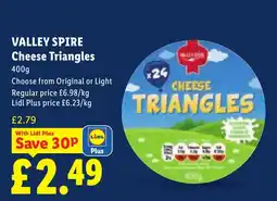 Lidl Valley Spire Cheese Triangles offer