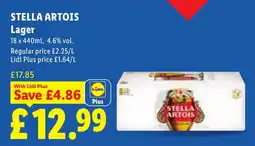 Lidl Stella Artois lager offer