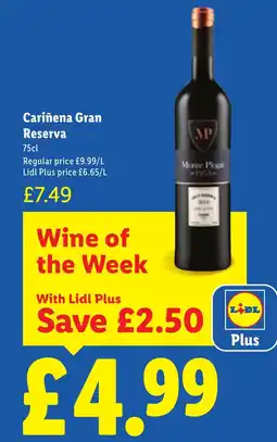 Lidl Cariñena Gran Reserva offer