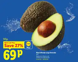 Lidl Ripe & Ready Large Avocado offer