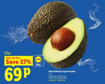 Lidl Ripe & Ready Large Avocado offer