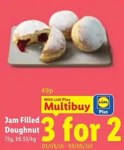 Lidl Jam Filled Doughnut offer