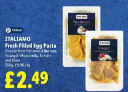 Lidl Italiamo fresh filled egg pasta offer