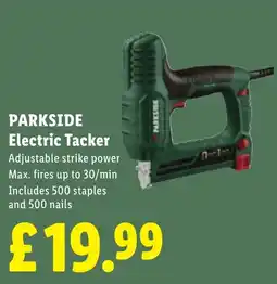 Lidl Parkside electric tacker offer
