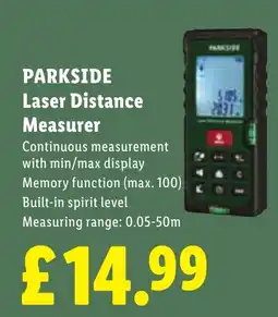 Lidl Parkside laser distance measurer offer