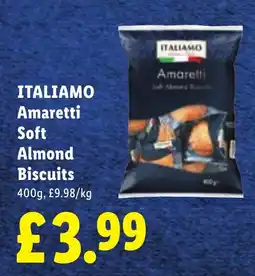 Lidl Italiamo amaretti soft almond biscuits offer
