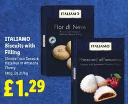 Lidl Itali amo biscuits with filling offer