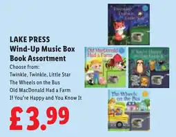 Lidl Lake Press Wind-Up Music Box Book Assortment offer