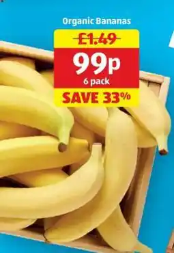 Aldi Organic Bananas offer