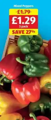 Aldi Mixed Peppers offer