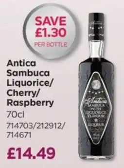 Bestway Antica Sambuca Liquorice Cherry Raspberry offer