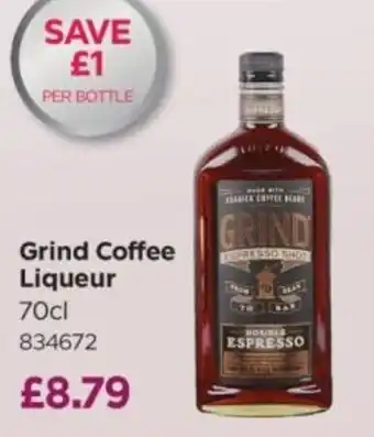 Grind coffee liqueur