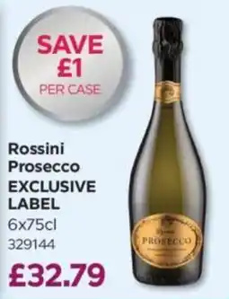 Bestway Rossini prosecco offer