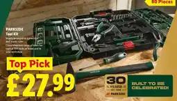Lidl Parkside Tool Kit offer