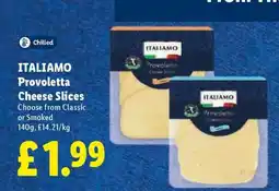 Lidl ITALIAMO Provoletta Cheese Slices offer