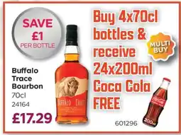 Bestway Buffalo Trace Bourbon offer