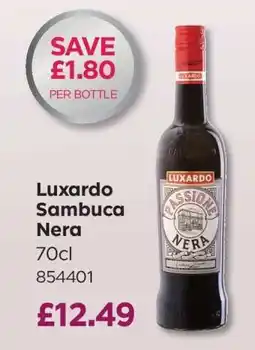 Bestway Luxardo Sambuca Nera offer