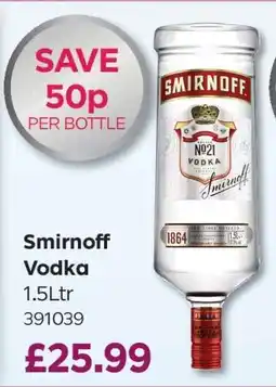 Bestway Smirnoff Vodka offer