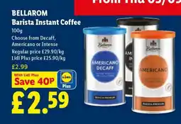 Lidl Bellarom Barista Instant Coffee offer
