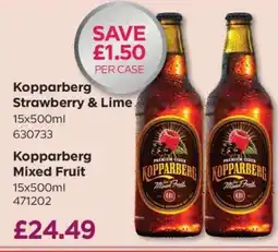 Bestway Kopparberg Strawberry & Lime / Kopparberg Mixed Fruit offer