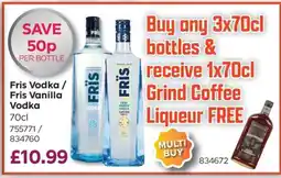 Bestway Fris Vodka / Fris Vanilla Vodka offer