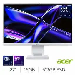 Costco Acer S27-B, Intel Core Ultra 5, 16GB RAM, 512GB SSD, 27 Inch All in One Desktop PC, DQ.BSAEK.001 offer