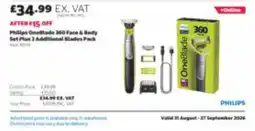 Costco Philips OneBlade 360 Face & Body Set offer