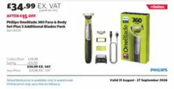 Philips OneBlade 360 Face & Body Set