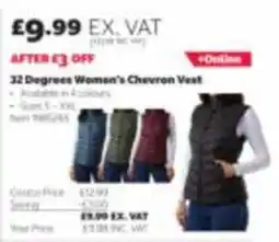 Costco 32 Degrees Women's Chevron Vest offer