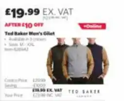 Costco Ted Baker Men's Gilet offer
