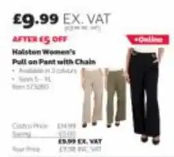 Costco Haiston Women's Pull on Pant with Chain offer