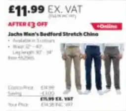 Costco Jachs Men's Bedford Stretch Chino offer