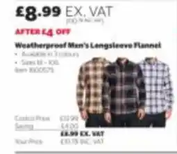 Costco Weatherproof Men's Longsleeve Flannel offer