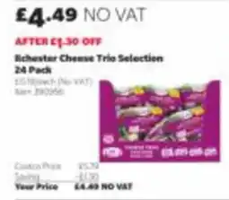 Costco Echester cheese trio selection offer