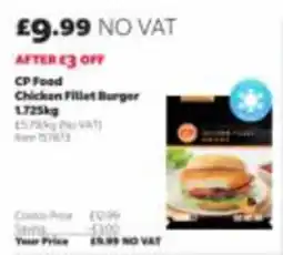 Costco Cp Food Chicken Fillet Burger offer