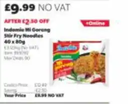 Costco Indomie mi goreng stir fry noodles offer