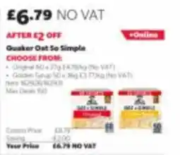 Costco Quaker oat so simple offer