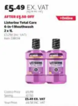 Costco Listerine total care 6-in-1 mouthwash offer