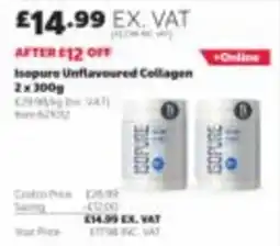 Costco Isopure unflavoured collagen offer
