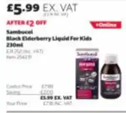 Costco Sambucol black elderberry liquid for kids offer