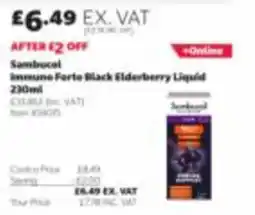 Costco Sambucol immune forte black elderberry liquid offer