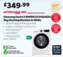 Costco Samsung Series 5 Washing Machine in White offer