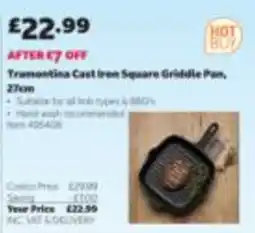 Costco Tramontina cast iron square griddle pan offer