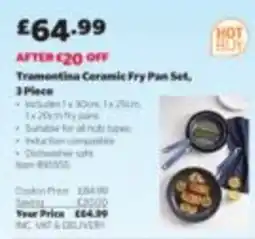 Costco Tramontina ceramic fry pan set offer